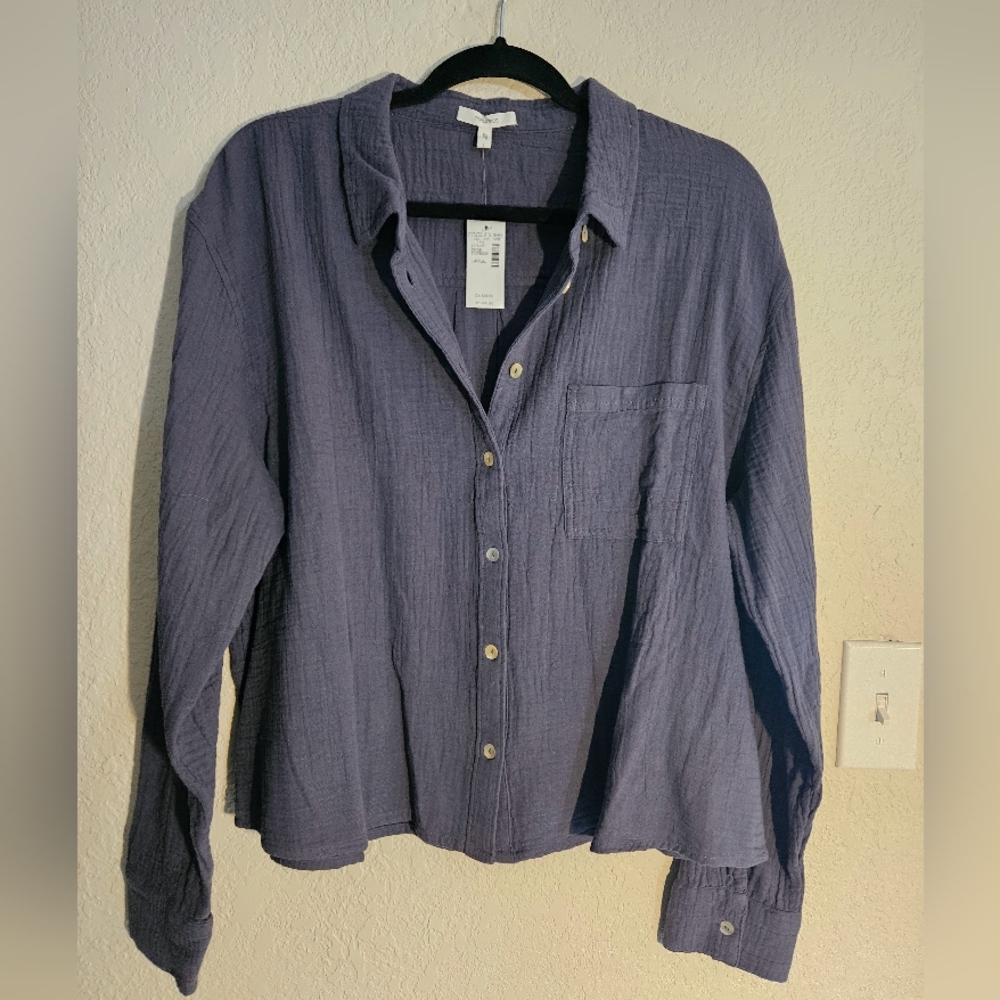 New with tags Maurices blue button down